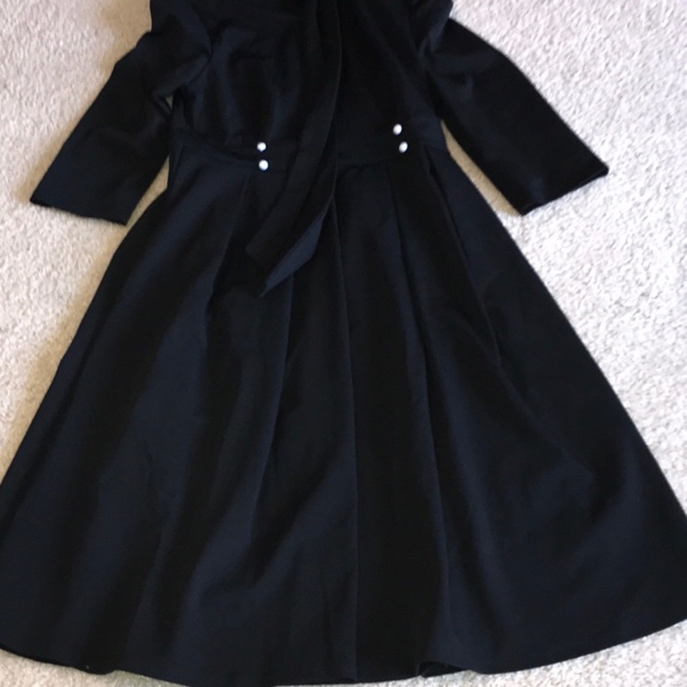 NWOT Black Long Sleeve Dress with Button Detail